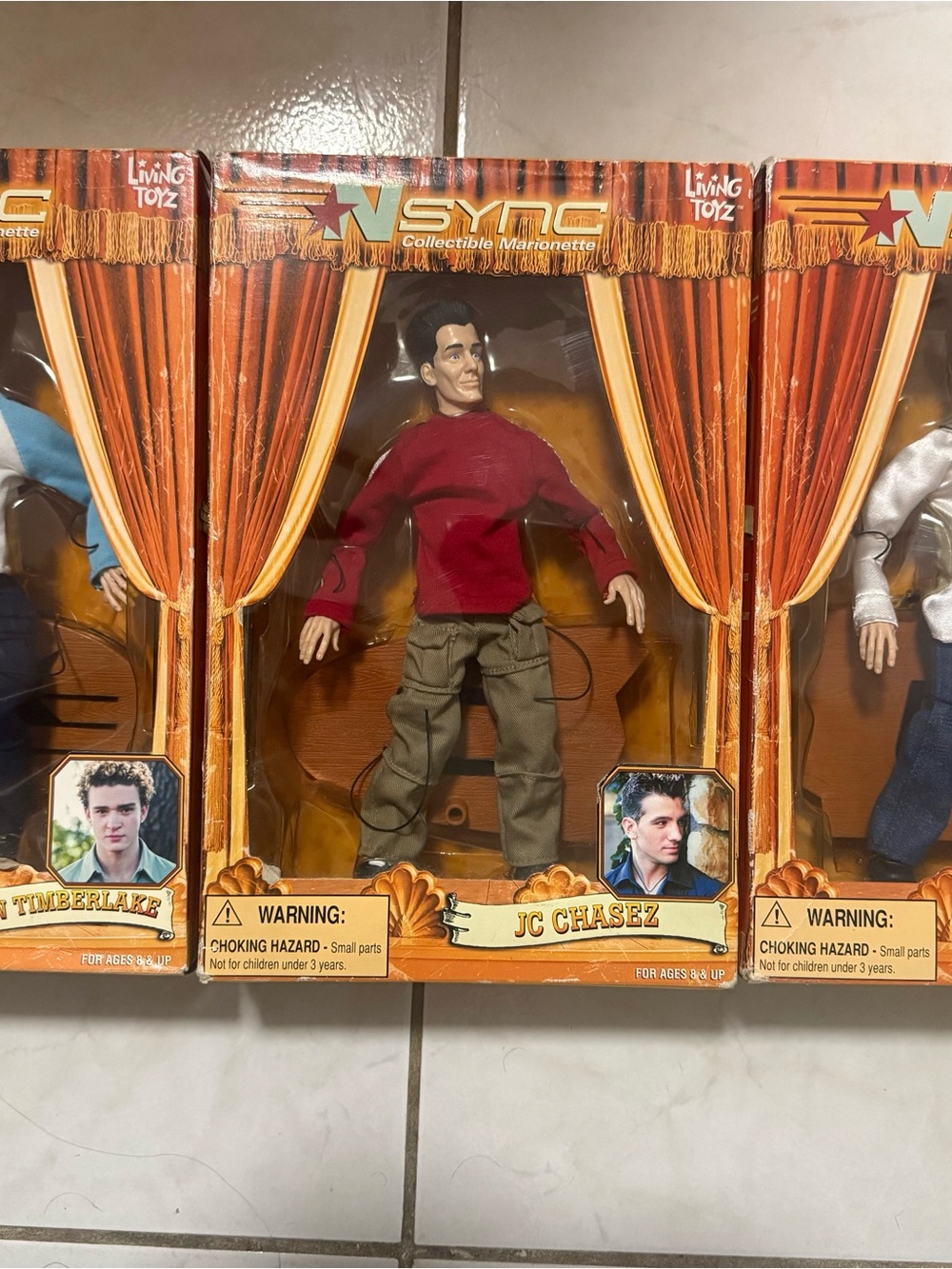 NSYNC Lance Bass Collectible Marionette Doll - Silver Top, Blue Pants